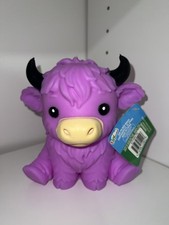 Toy Mendous Squeezy Highland Cow Squishy, Purple, Authentic-Brand New picture