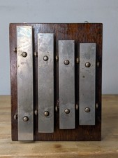 J. C. Deagan Vintage 4 Plate Dinner Chime Wall Mount Xylophone 1919 Patent Date  picture