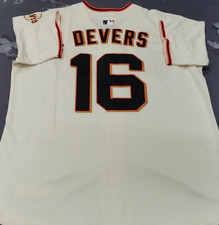 Rafael Devers #16 Giants Cream Cool Base Sewn Stitched Jersey. picture