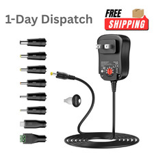 .Basicvolt 24W Universal AC/DC Adapter 3V-12V 2A Power Supply w/ 8 DC Tips picture