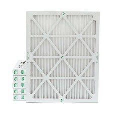 Glasfloss ZL 20x25x2 MERV 10 (FPR 7) Pleated Furnace Air Filters. 6 Pack picture