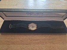 Gruen 14K Precision watch VTG 1960's Works Best Wishes On Back, Read Description picture