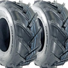 (2) Two 13x5.00-6 SuperLug Tubeless Tires R1 Tiller Garden 13x500-6 Lug Tire 4pr picture