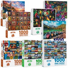 8 Pack 1000 Pieces Jigsaw Puzzles for Adults Family Game Challenging Puzzles picture
