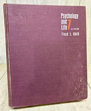 Psychology and Life 7th Edition Hardcover Floyd L. Ruch (1967 Scott, Foresman) picture