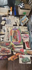 HUGE Vintage AMT 1960'S BOX Cards AND MODEL Instructions Some Parts  picture