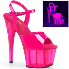Pleaser 7 Inch Heel Platform Ankle Strap Sandals Adore 709Uvt High picture