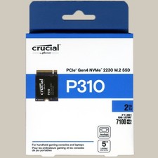 Crucial P310 2TB PCIe Gen 4 x4 7100 MB/s M.2 2230 NVMe SSD (CT2000P310SSD2​) picture