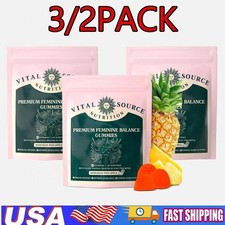 3/2Pack Vital Source Feminine Pineapple Gummies Hawaiian Balance US picture