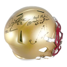 Doug Flutie Signed The Play Inscription Boston College Eagles Speed Full-Size Re picture