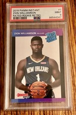 PSA 9 ZION WILLIAMSON rc 2019 Panini Instant NBA RATED ROOKIE #1 NO Pelicans picture