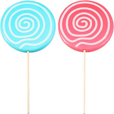 2Pcs Lollipop Prop, 13 X 5.5 Inches Large Candy Ornament, Foam Fake picture