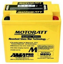 MotoBatt MB9U 12V Motorcycle Battery 11AH 140CCA AGM Powersport 1Yr Warranty picture