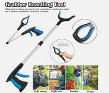 Heavy Duty Grabber Tool Industrial Pick Up Stick Hand Grip Reach Trash Reacher picture