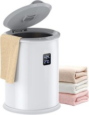 Smart Towel Warmer Bucket 20L Large Heated Towel Warmer Bathroom LED Timer White picture