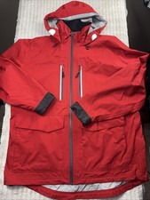 Alaskan Hardgear Duluth Trading Men M Stormwall Rain Coat Wading Jacket Red NWOT picture
