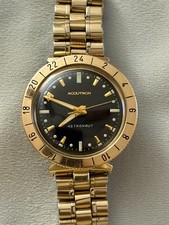Bulova Accutron 214 Astronaut Solid 14K Gold Bezel M7 picture