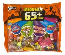 10oz Frankford MEGA MIX 65+ Pc Fruity Chews Warheads Smarties + HALLOWEEN CANDY picture