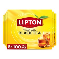 Lipton Black Tea Bags 600-Count Premium Breakfast 100 Count (Pack of 6) picture