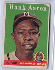 1958 Topps Hank Aaron #30 - Braves - Fr/Pr - D5612 HOF picture