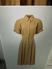 ADAVI DRESS VEONICA BEARD COLOR LIGHT BROWN SIZE 2 picture
