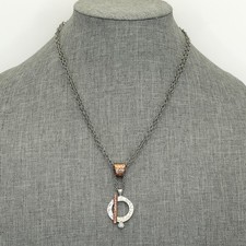 Vintage Silpada Sterling Silver & Copper 10th Anniversary Rep Only Necklace picture
