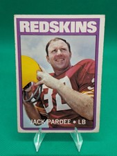 1972 Topps (High #) Jack Pardee #293 - Washington Redskins  *EX-NM* picture