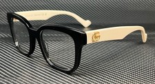 GUCCI GG0958O 002 Black White Women's 49 mm Medium Eyeglasses picture