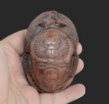 RARE ANCIENT EGYPTIAN ANTIQUE HIEROGLYPHS Scarab Protection Egypt History (AQ) picture