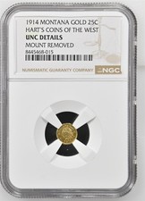 1914 G25C Montana Gold / California Gold / NGC UNC / Hart's Coins of the West picture