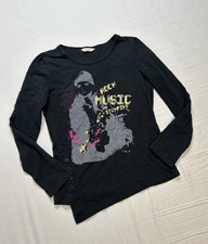 VTG Avril Lavigne Style Y2K Mall Goth Babydoll Long Sleeve S Frutiger Aero Scene picture