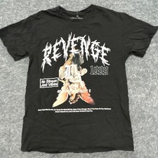 Elevate Clothing T-Shirt Mens Size S Black Revenge 1999 Angel Graphic Cotton Tee picture