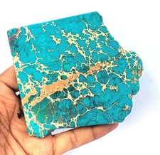 609.0 Ct Natural Sky-Blue Turquoise Slab Rough EGL Certified Loose Gems 6GGK picture
