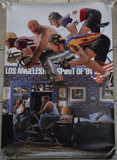 Vintage Spirit of '84 LA Olympics Cycling Advertisement Poster Reid Miles picture