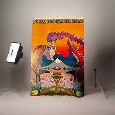 Vtg Peter Max Poster Be All You Can Be Read 1970 11x16” picture