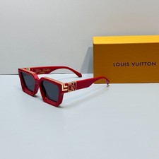 Louis Vuitton Z1165W 1.1 Millionaires Sunglasses Red Gold Black Lens New w/ Box picture