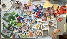 HUGE PLAYMOBIL Mixed LOT 170+ Parts Pieces Building Parts FURNITURE ACCESSORIES picture
