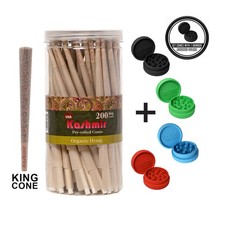 Organic HMP King Size Pre Rolled Cones 200 ct Rolling Paper Filter Tips Kashmir picture