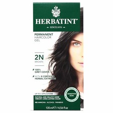 Herbatint Permanent Herbal Hair Color Gel 2N Brown 4.56 Ounce picture