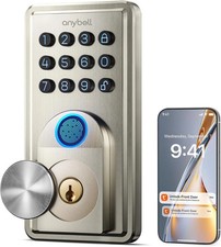 Smart Door Lock Fingerprint Keyless Entry Digital Keypad Deadbolt Bluetooth APP picture