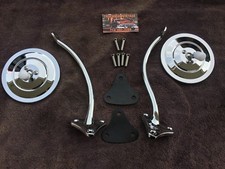 CHEVROLET TRUCK 1955 1956 1957 1958 1959 GMC SIDE MIRROR KIT CHROME RIBBED  III picture