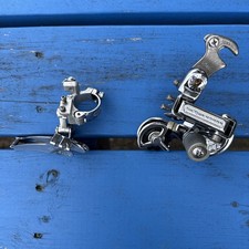 Vintage Suntour Honor Rear Derailleur Japan 10 Speed 80’s Road Bike + Front 28.6 picture
