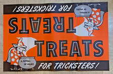 Vintage Ben Franklin 5 and Dime Store Hanging Halloween Sign 34