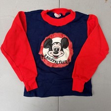 Vintage 1970’s Disney Mickey Mouse Mouseketeers Musketeer Sweatshirt Shirt Sz 5 picture