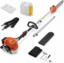 12 Inch 52cc Gas Powered Pole Saw 2 Cycle 9.5FT Extension Pole for Tree Trimming picture