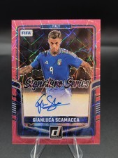 2024-25 Panini Donruss Fifa - Signature Series Gianluca Scamacca #SS-GS Pink... picture