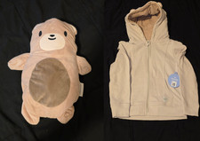 Cubcoats The Magical 2 In 1 Transforming Hoodie; Bori The Bear, Beige, Age 6-7 picture