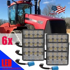 6x Fits Case IH 2166 2366 2377 2388 2577 2588 Combines LED Front Cab Light Kits picture