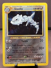 Pokemon TCG Steelix 15/111 Neo Genesis Holo Rare VTG WOTC MP picture