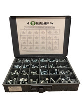 Grade 5 Serrated Hex Cap Flange Bolt & Flange Nut Assortment Kit - 450 Pieces picture